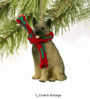Norwegian Elkhound Tiny One Christmas Ornament
