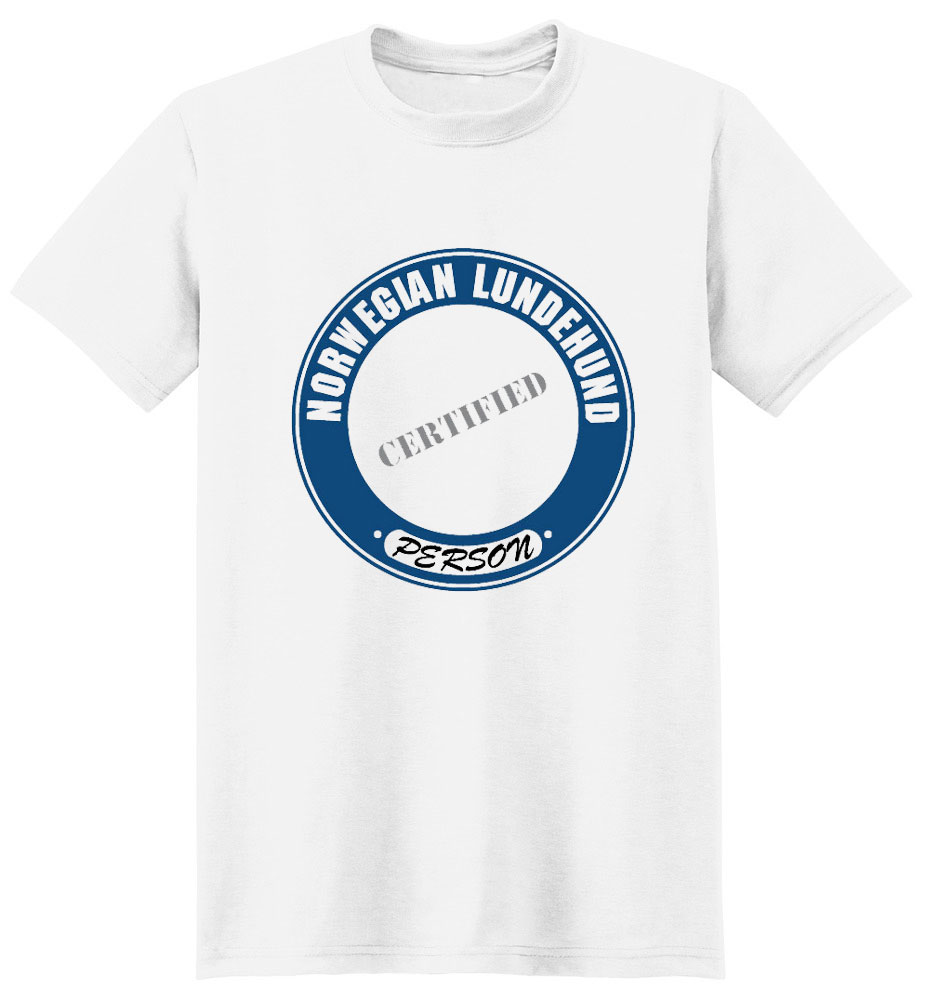 Norwegian Lundehund T-Shirt - Certified Person