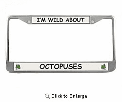 Octopus License Plate Frame