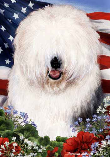 Old English Sheepdog House Flag