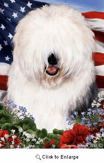 Old English Sheepdog House Flag