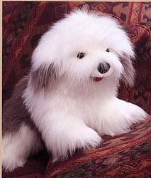 Folkmanis Old English Sheepdog Hand Puppet Plush 22