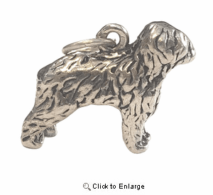 Old English Sheepdog Sterling Silver Charm