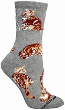 Orange Tabby Cat Socks