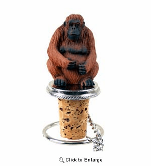 Orangutan Bottle Stopper