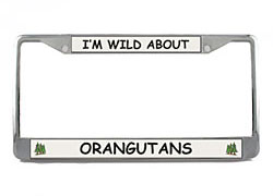 Orangutan License Plate Frame