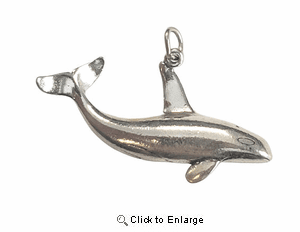 Orca Whale Sterling Silver Charm