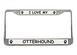 Otterhound License Plate Frame