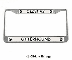 Otterhound License Plate Frame
