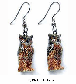 Owl Earrings True to Life