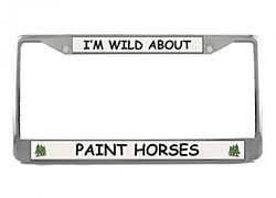 Paint Horse License Plate Frame