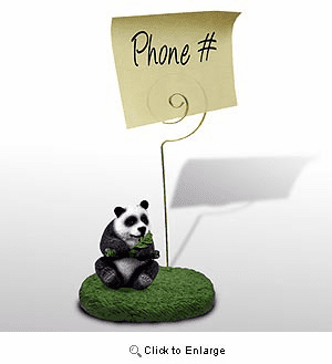 Panda Bear Note Holder