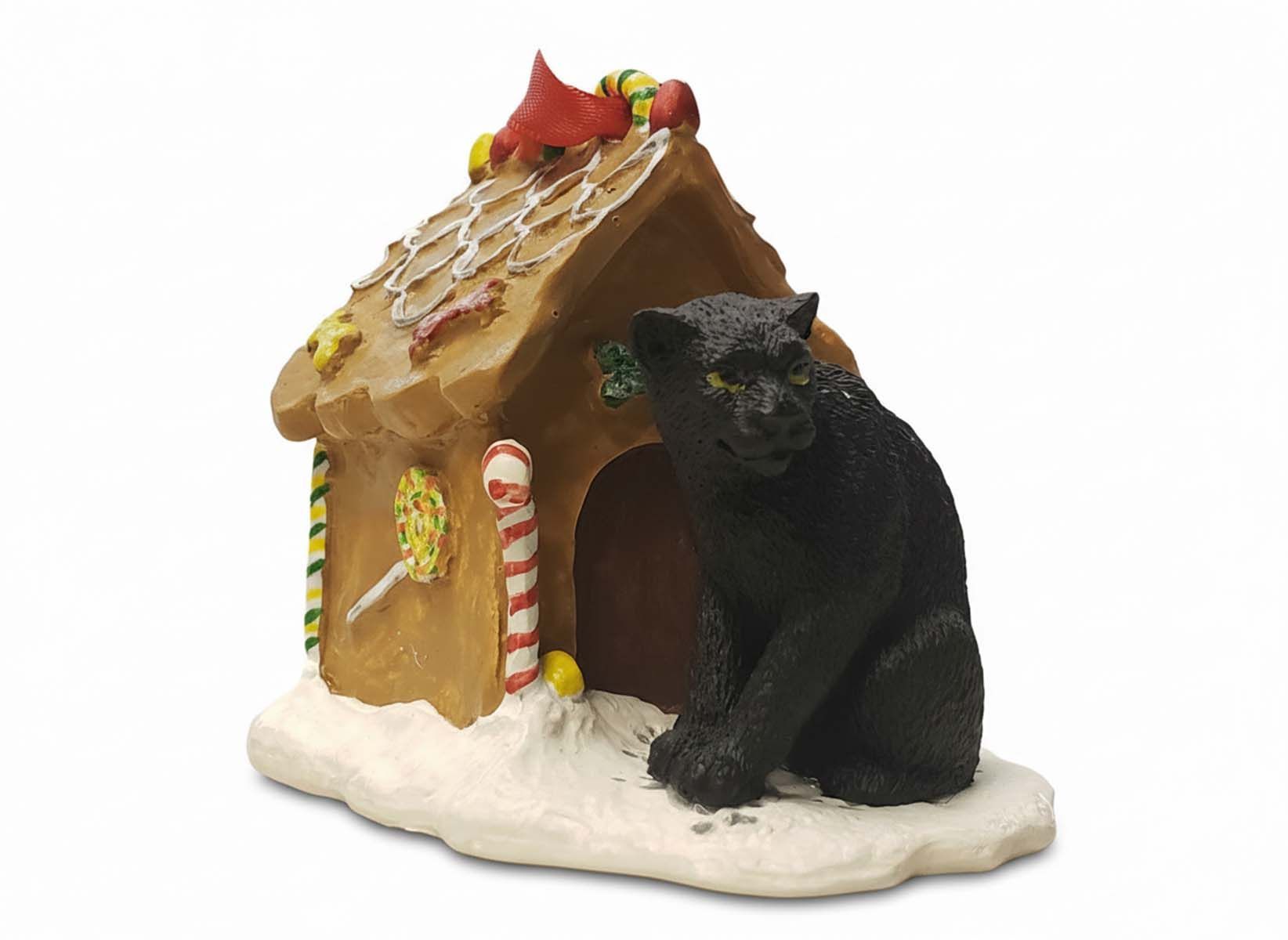 Panther Gingerbread House Christmas Ornament