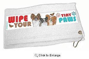 Papillon Paw Wipe Towel