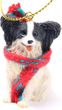 Papillon Tiny One Christmas Ornament Black-White