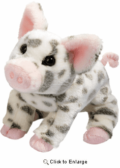 "Pauline" Spotted Pig, Small Plush 9" by Douglas Toy