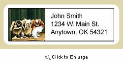 Pekingese Address Labels