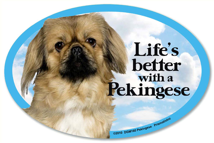 Pekingese Car Magnet - Life's Better