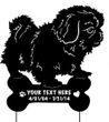Pekingese Garden Stake