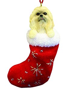 Pekingese Christmas Stocking Ornament