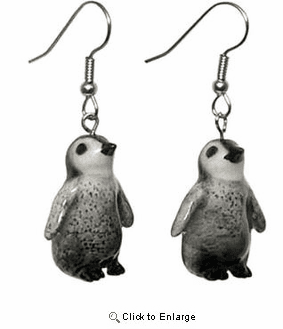 Penguin Earrings True to Life