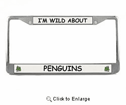 Penguin License Plate Frame