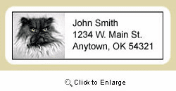 Persian Cat Address Labels