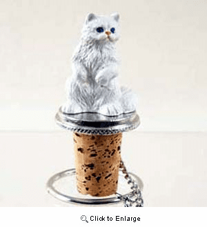 Persian Cat Bottle Stopper