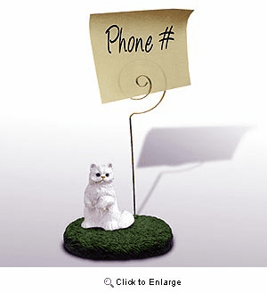 Persian Cat Note Holder