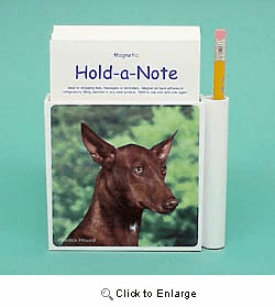 Pharaoh Hound Hold-a-Note