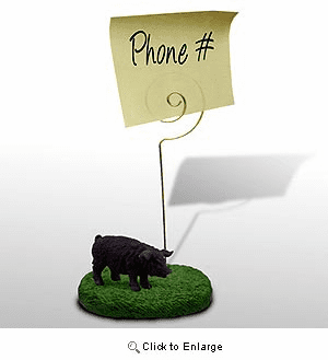 Pig Note Holder (Black)