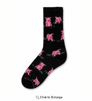 Pigs At Night Socks