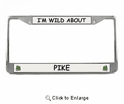 Pike License Plate Frame
