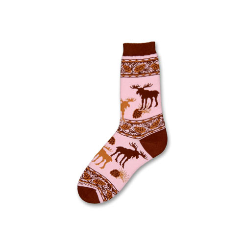 Pink Moose Socks