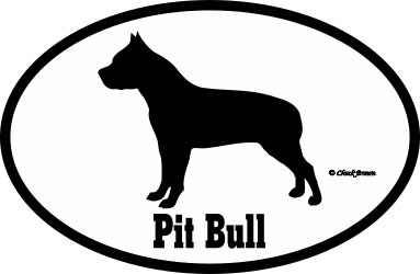 Pit Bull Bumper Sticker Euro