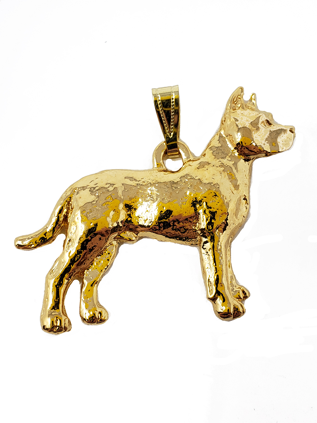 Pit Bull Terrier 24K Gold Plated Pendant