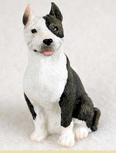 Pit Bull Terrier Brindle Miniature Figurine