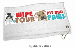 Pit Bull Terrier Paw Wipe Towel