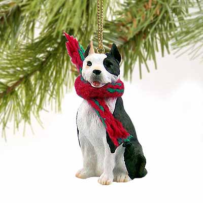 Pit Bull Terrier Tiny One Christmas Ornament Brindle