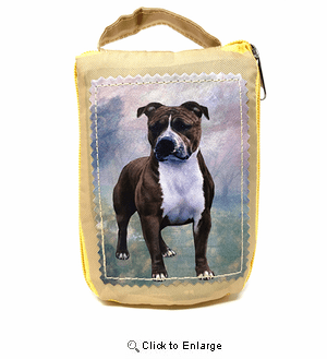 Pit Bull Terrier Tote Bag - Foldable to Pouch