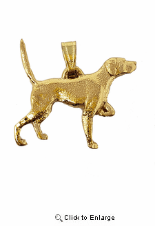 Pointer 24K Gold Plated Pendant