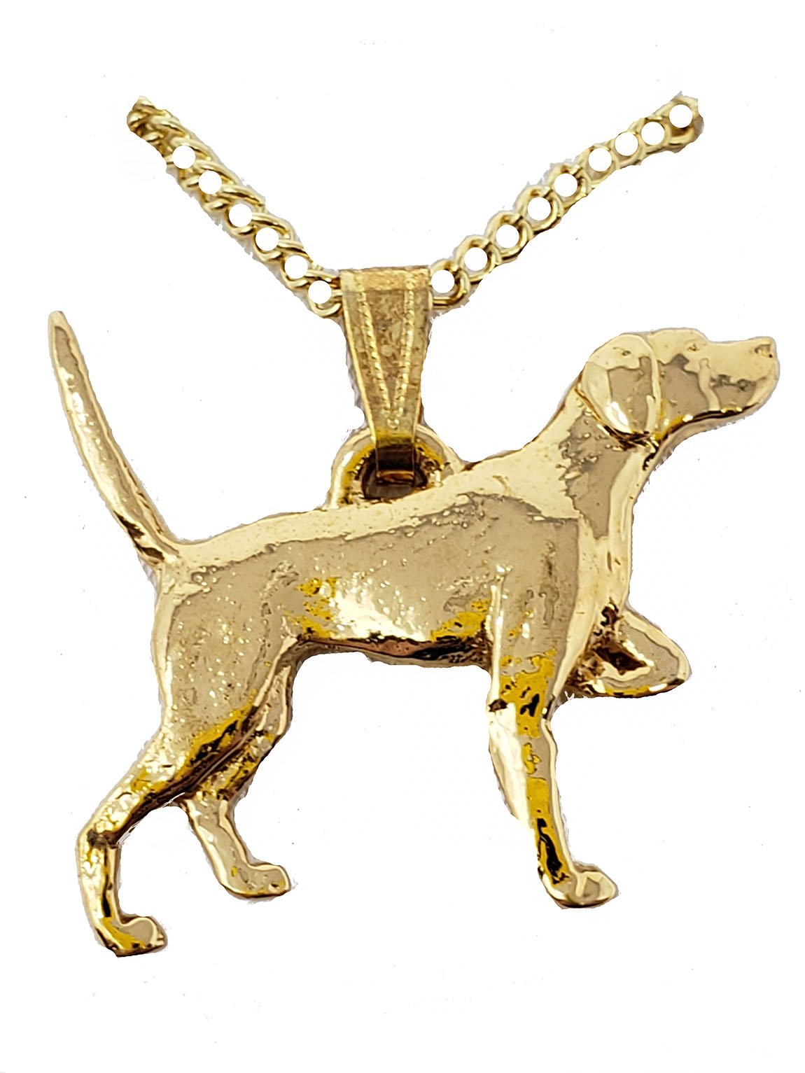 Pointer 24K Gold Plated Pendant with Necklace