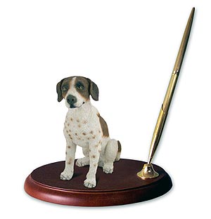 Pointer Pen Holder (Brown & White)