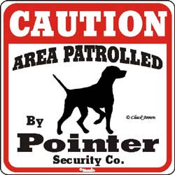 Pointer Caution Sign