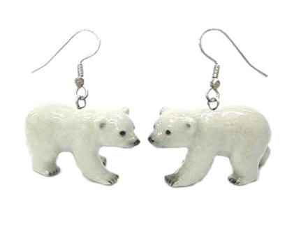 Polar Bear  Earrings True to Life