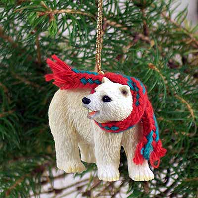 Polar Bear Tiny One Christmas Ornament