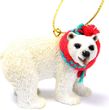Polar Bear Tiny One Christmas Ornament