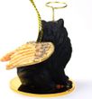 Pomeranian Angel Ornament Black