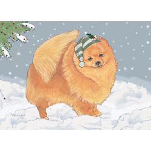 Pomeranian Christmas Cards