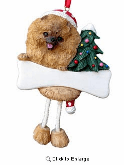 Pomeranian Christmas Tree Ornament - Personalize